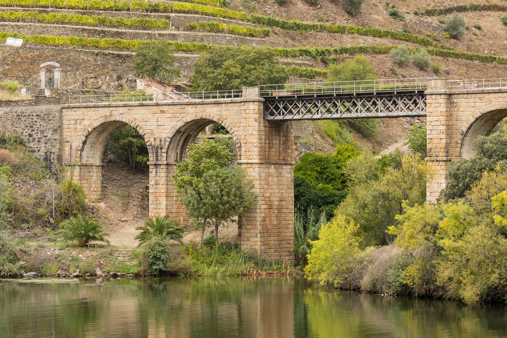 Train trestle anong the Douro